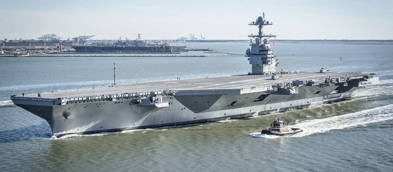 USS Gerald R. Ford: Δείτε πως ελίσσεται στη θάλασσα το «θηρίο» των 100.000 τόνων